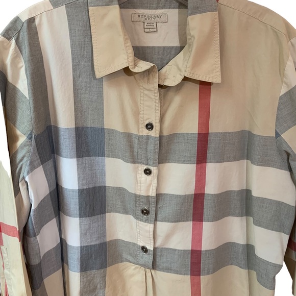 Burberry Brit‎ Plaid Top L - Picture 3 of 10
